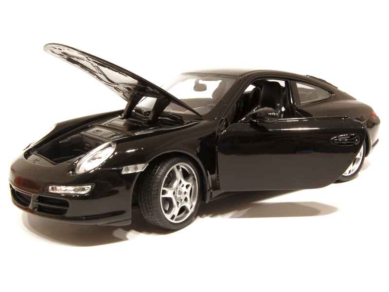 Porsche 911 / 997 Carrera S Noire 2007 Welly 18004BK - Miniatures Autos  Motos