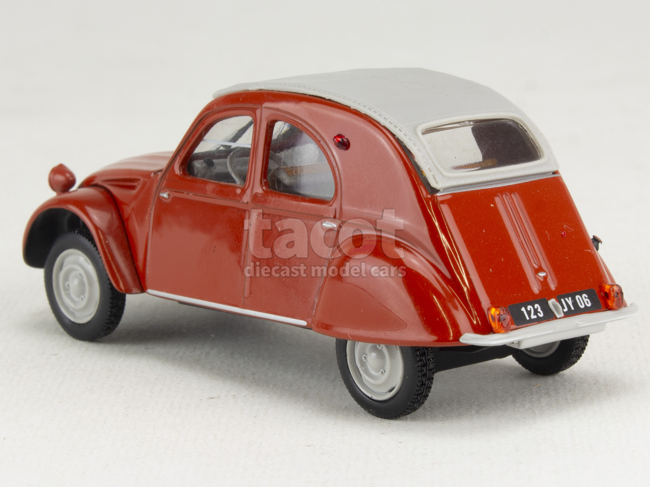 Modèle Réduit CITROËN 2CV 1961 Jaune 1/43 - Marque UH/Atlas - État Excellent (blister Ouvert)