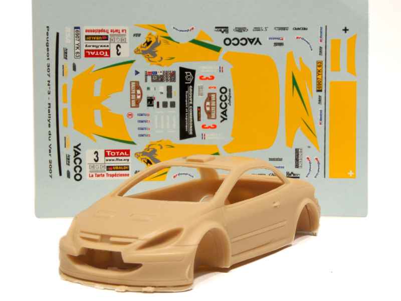 PROVENCE MINIATURES 1/43 Kit résine monté Peugeot 307 WRC Cuoq