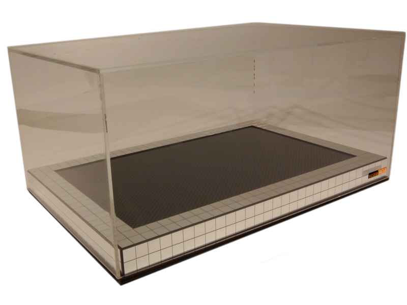 54373 Divers Boite Vitrine Titane/Insert Carbone 1/18