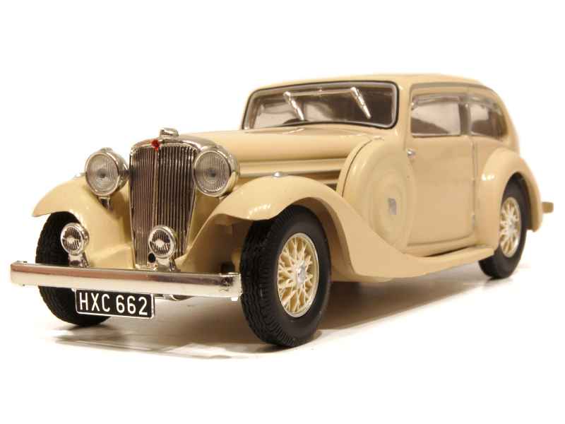 GFCC TOYS 1:43 1935 Jaguar SS1 Airline #43000 Light Blue Moulé sous