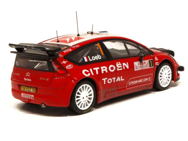 1/43 Citroën C4 WRC , Monte Carlo 2008 , Sébastien Loeb # 1 - Collection