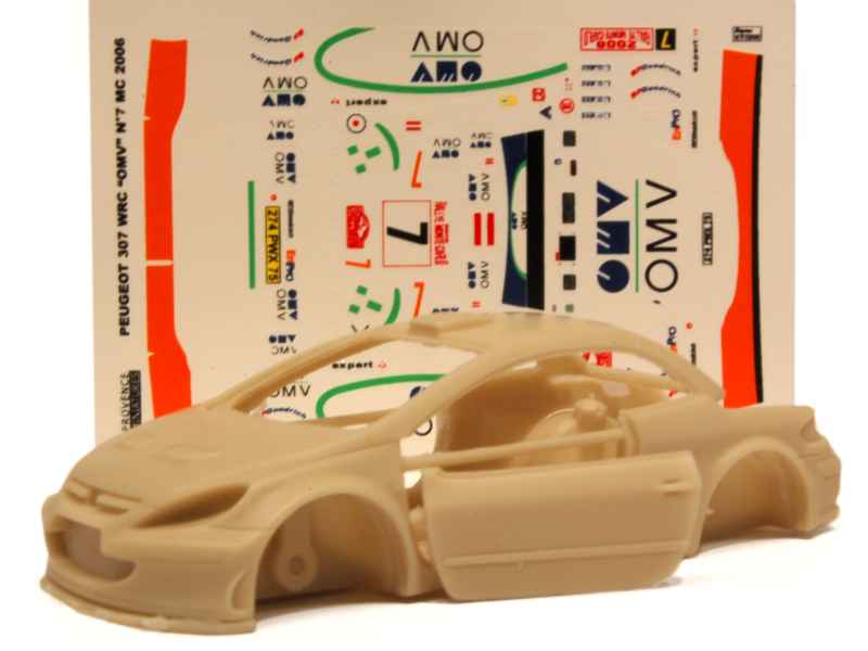 Kit Maquette 1/43 Provence Miniatures – 307 WRC 2007 (Cuoq), Résine Blanc