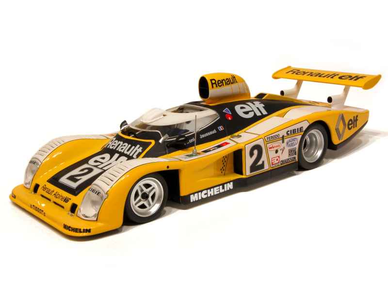 Miniature Alpine A442 1/43 Spark Renault RHD No.16 Bendix 24h Le Mans 1977 D Pironi R Arnoux G Frequelin