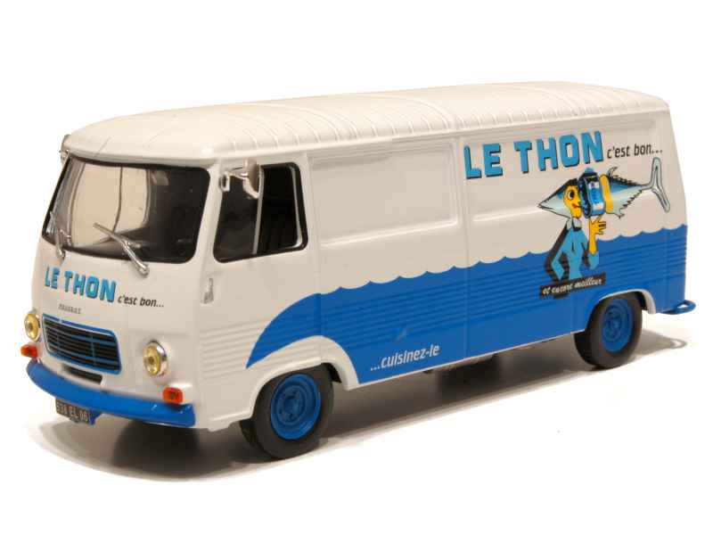 Peugeot - J7 Fourgon Rallonge - Modèle Presse - 1/43 - Autos Miniatures