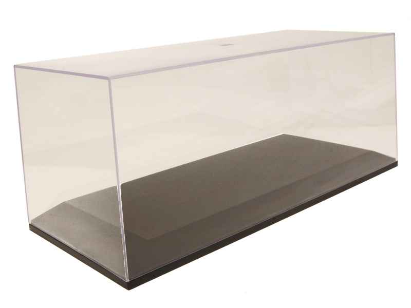 Lot De 4 Boîtes Vitrines Pour Voiture 1/18 - Socle Blanc Bfc-Box, Fabriqué En France