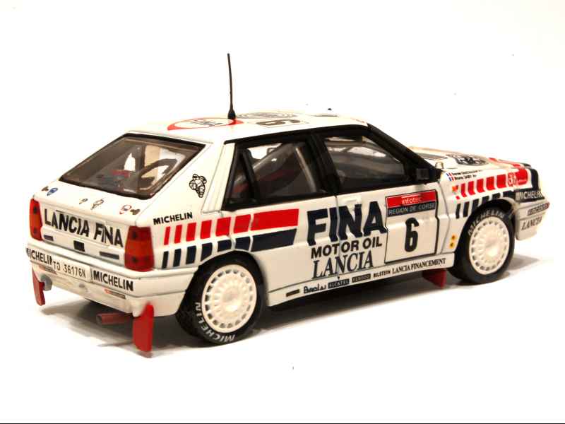 Modello IXO 1:43 Lancia Delta Integrale Saby-Grataloup Corsa 1990 #6 - Diecast Nuovo