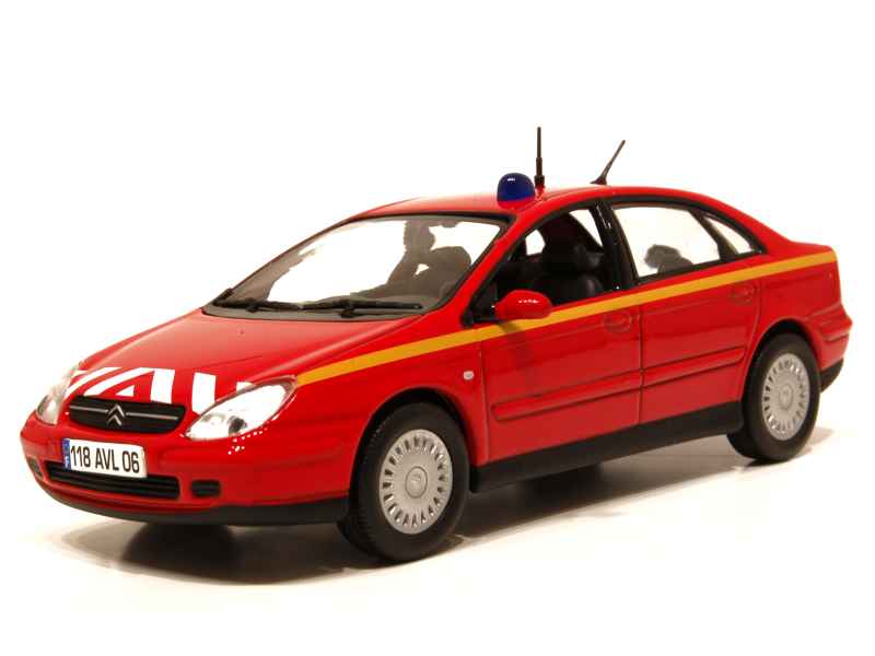 La 2cv Citroën AZ 1955 pompiers en miniature Norev au 1/43e