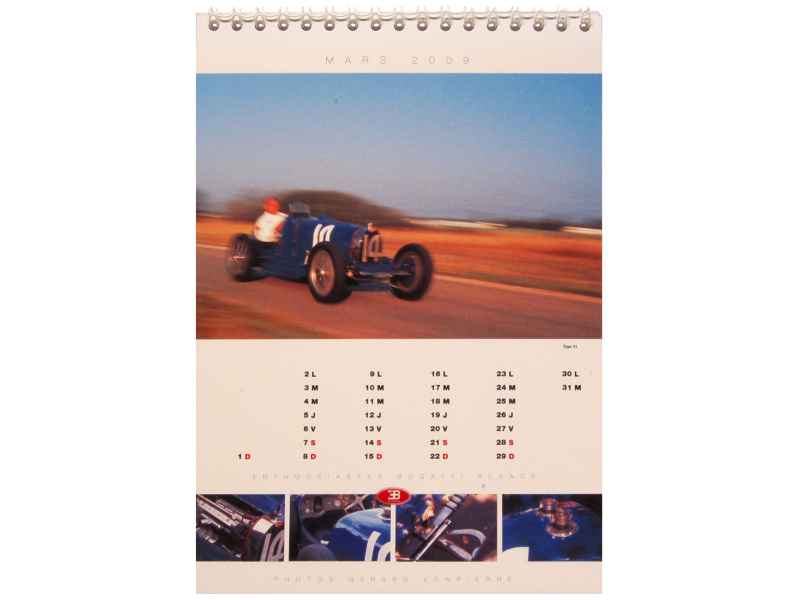 57751 Bugatti Calendrier 2009