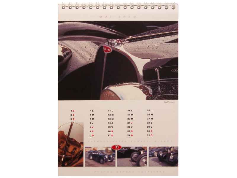 57751 Bugatti Calendrier 2009