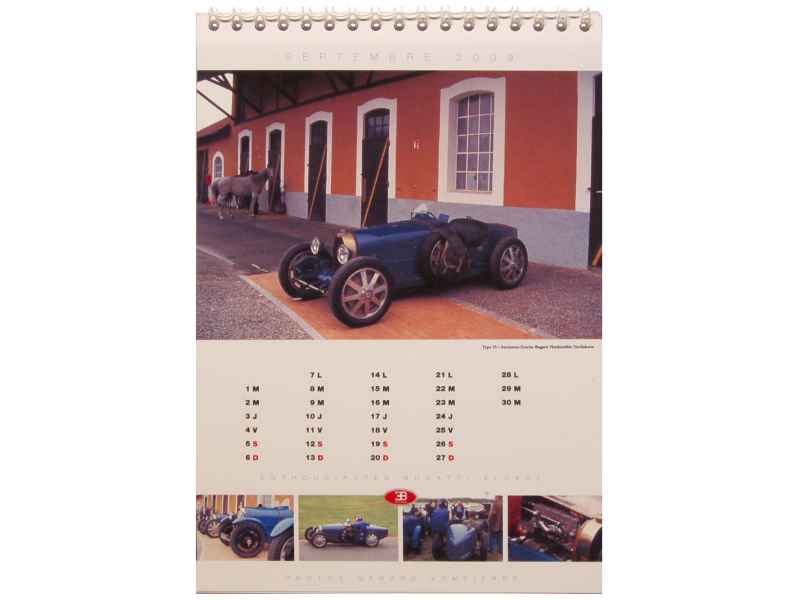 57751 Bugatti Calendrier 2009