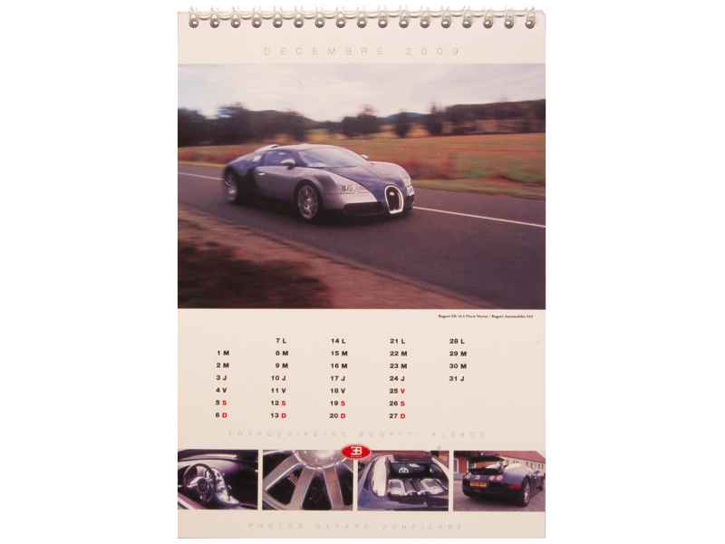 57751 Bugatti Calendrier 2009