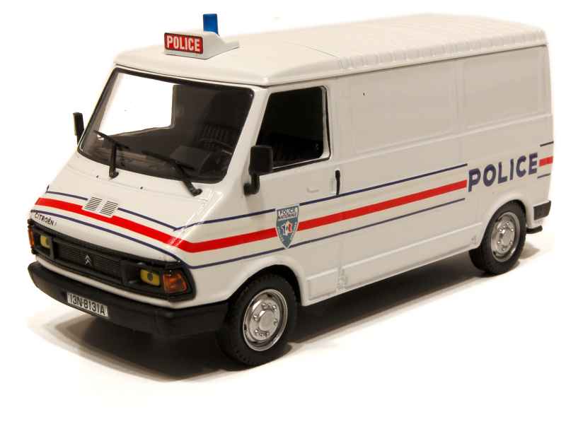 Peugeot 307 Police 1/43 Norev Blanc/Bleu Métal/Plastique