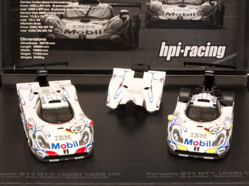 Porsche - 911 GT1 Set Le Mans 1998 - Hpi-racing - 1/43 - Autos