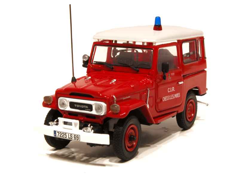 SOLIDO 1/43 METAL VEHICULE POMPIER TOYOTA LAND CRUISER 4X4 18