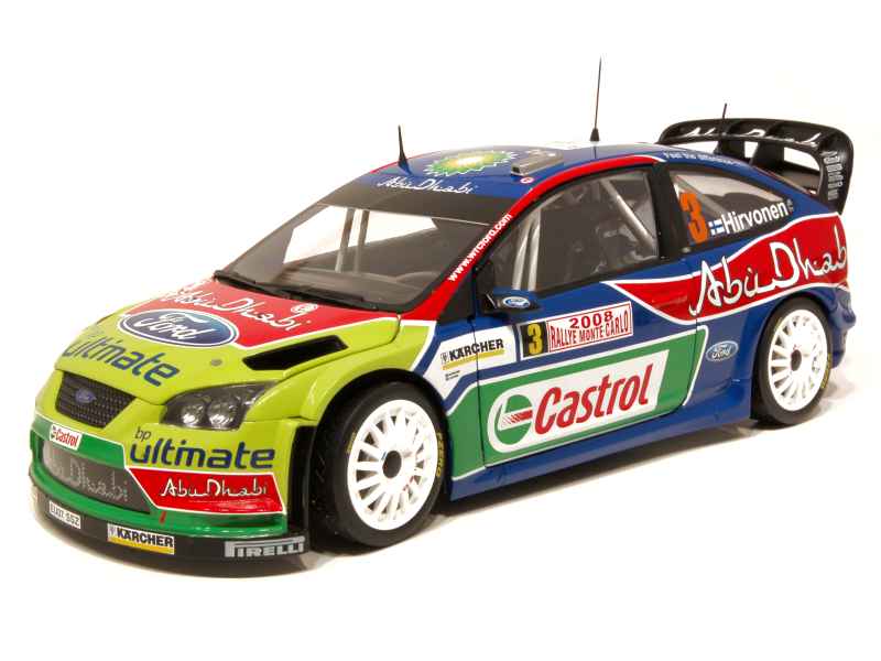 Ford Focus RS WRC 2008 – Mikko Hirvonen Rallye Monte-Carlo – IXO 1:43 Ref RAM300