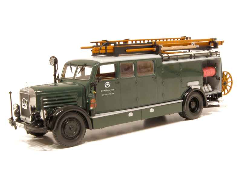 FOURGON POMPE TONNE Mercedes LP 1113 pompiers - 1/43 - Hachette EUR 17
