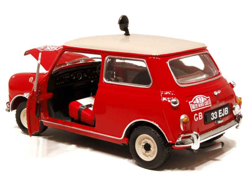 Morris Mini Cooper S 1964 Rouge Toit Noir Solido 1/16 - Rare, Boîte D'origine Manquante