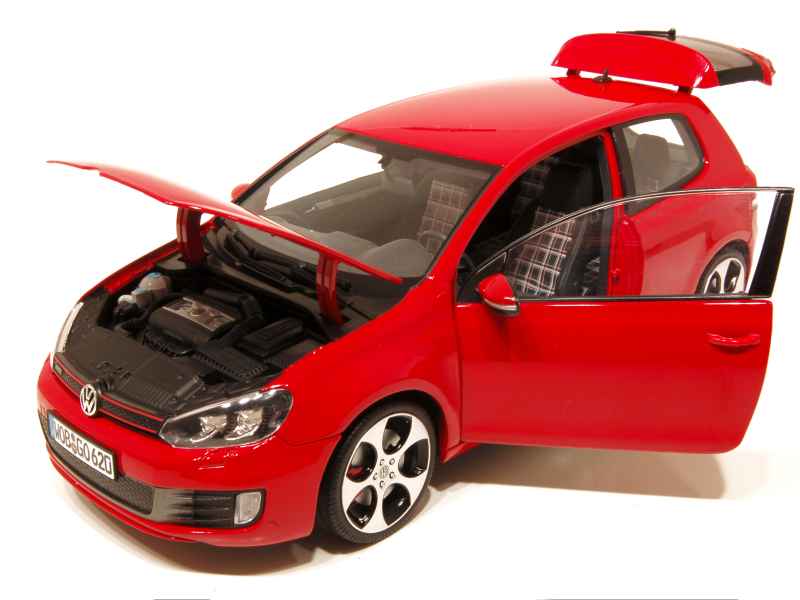 Volkswagen golf gti 2009 rouge miniature auto Norev 1/18