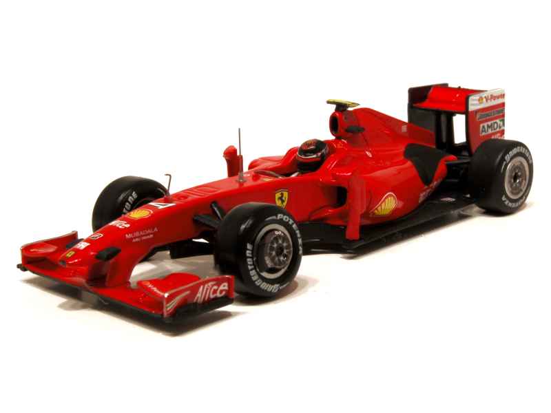 Ferrari F60 N°4 De Kimi Räikkönen – 2009, 1/43 Hot Wheels P9963, état Correct