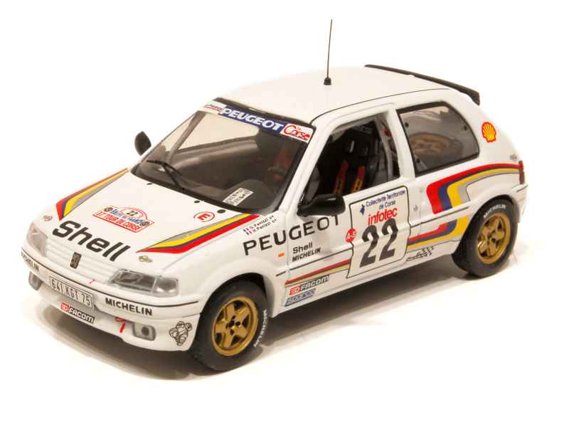 Miniature Ixo 1/43 – Peugeot 106 XSI 1993 Noire – Très Bon état Avec Boîte
