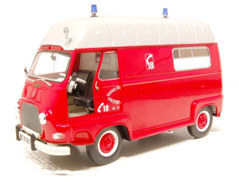 Miniature Renault Estafette Pompiers Minialuxe 1/32 - Boîte Code 66, Occasion