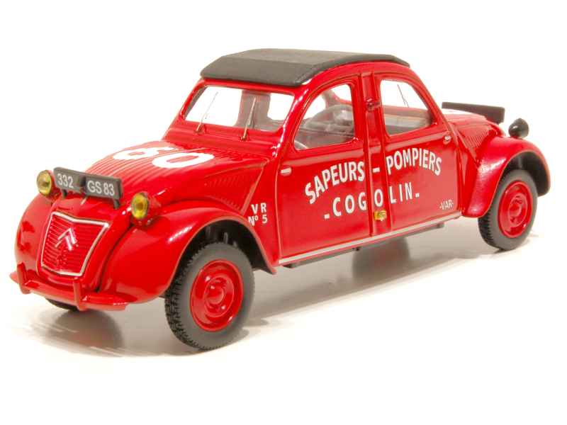 62817 Citro&euml;n 2CV Bic&eacute;phale Pompiers 1961