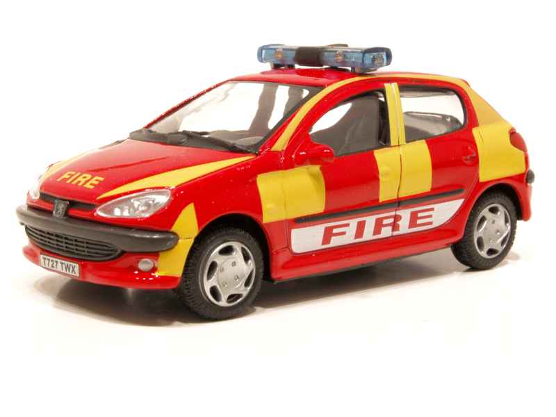 Norev 1/43 – Coffret Peugeot 206 H2O Pompiers Concept Car (Occasion, Très Bon état)