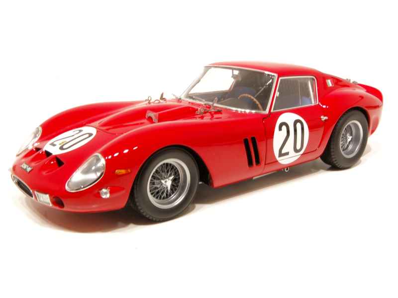 Kyosho 1:18 - Modellino Di Auto Sportiva - Ferrari 250 GTO 24h Le Mans 1962 19 Noblet Guichet Ky08438a