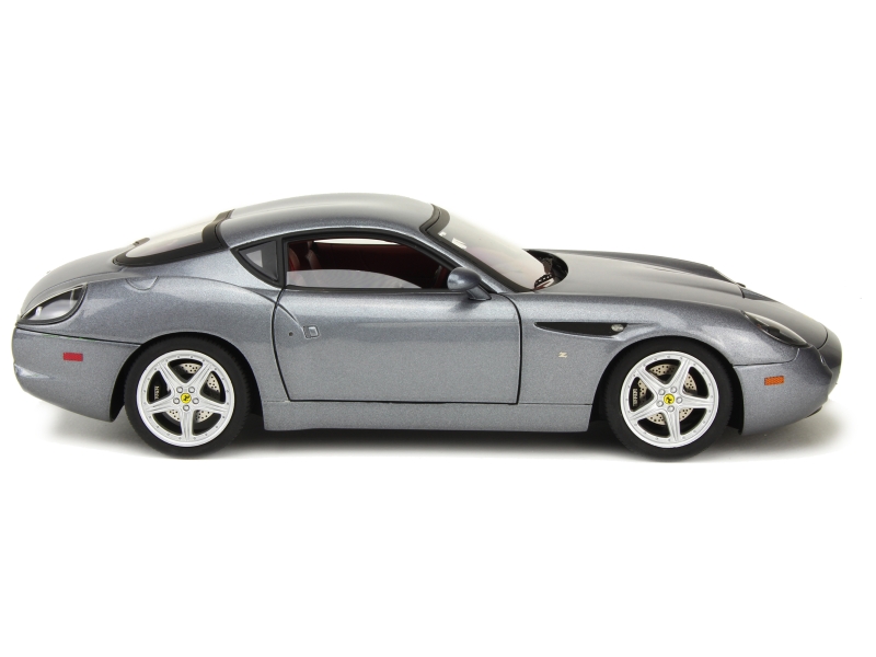 FERRARI  575 GTZ ZAGATO Gris Au 1/18 De HOT WHEELS ELITE P9915 Voiture Miniature