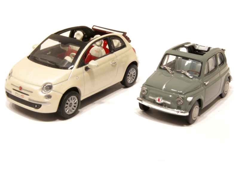 Fiat 500 L jaune (Norev) 1/18e