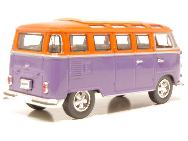 Volkswagen Transporter Combi T1 Pickup Bâché Chasse-neige 1950 Orange 1 24 Motormax 79553b