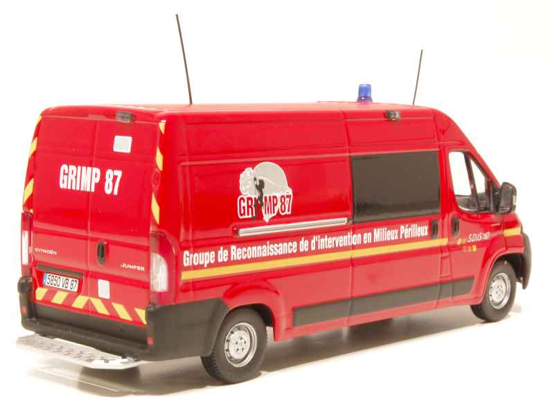 Norev 3 Inches Citroën Jumper Plateau Benne Pompiers Neuf Boite