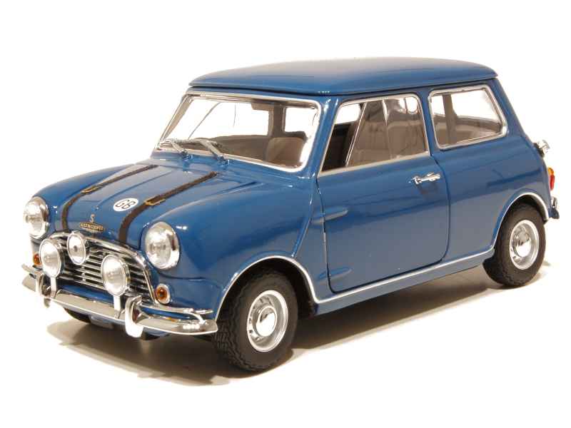 Mini Cooper Jaune Kyosho 1/18 - Miniature Voiture Métal Occasion Collection