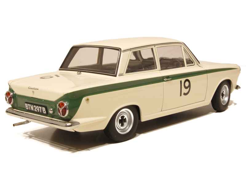 Modèle Réduit Autoart 1/18 - Lotus Cortina MK1 Vainqueur Brands Hatch 1964
