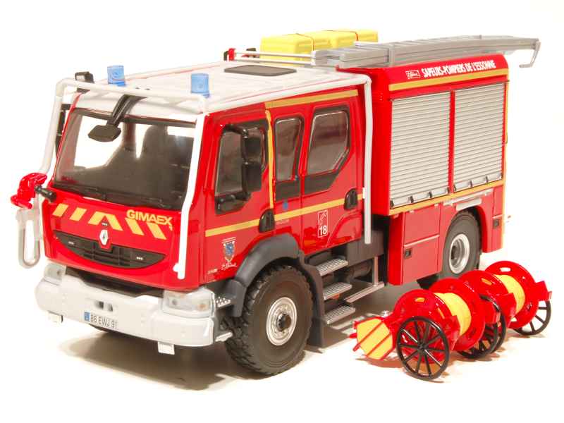 Renault - Midlum Double Cabine FPT Pompiers - Eligor - 1/43 - Autos  Miniatures Tacot