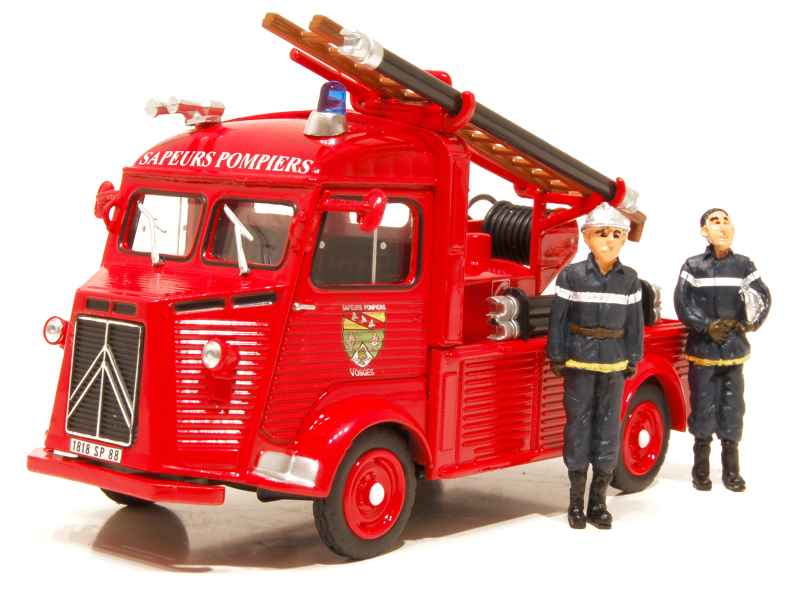 LE7532 ELIGOR 101214 1/43 Camion Citroen type H Pompiers Herrlisheim avec pompe