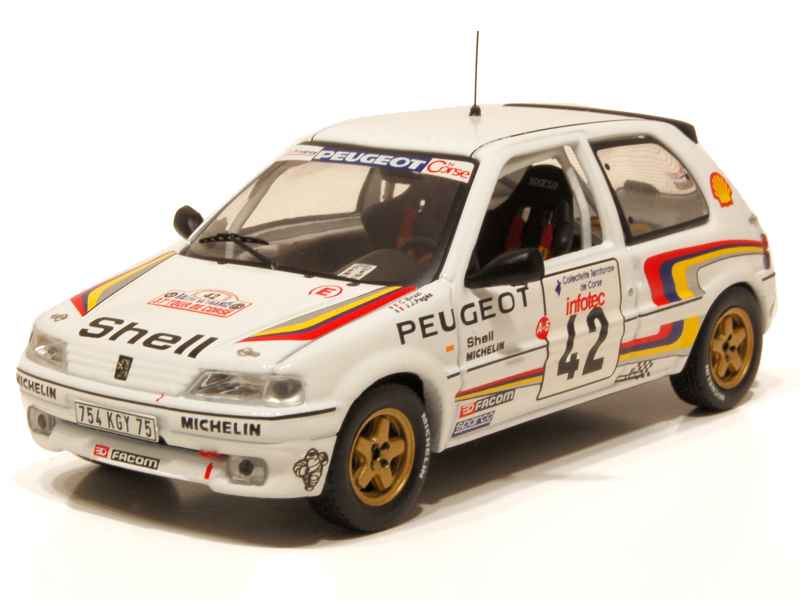 Peugeot - 106 XSi Tour de Corse 1993 - IXO - 1/43 - Autos