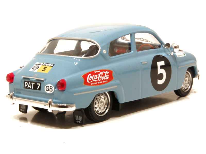 Trofeu Saab 96 N 6 Rally East African Safari 1962 J.a.davies - D.perros 1:43 Biela Čierna