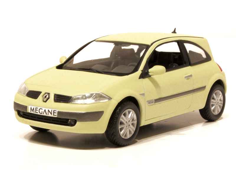 Renault Megane 2003 Miniature Collection Norev Hachette 1/43 - Vert Métal - Occasion En Bon état