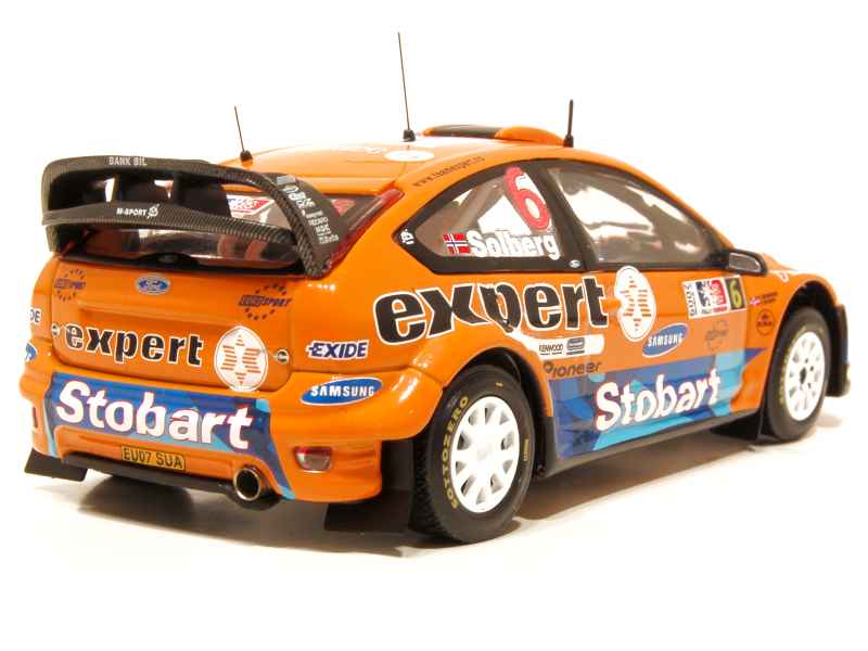 Voiture Miniatures Ford Focus WRC #6 Rally Norway 2009 Solberg Menkerud Altaya 1/43 - Modèle Rallye Orange