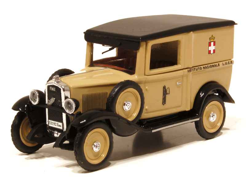 Fiat Balilla Ambulance 1935 Croix-Rouge – Miniature Rio 1/43 Sous Plexi