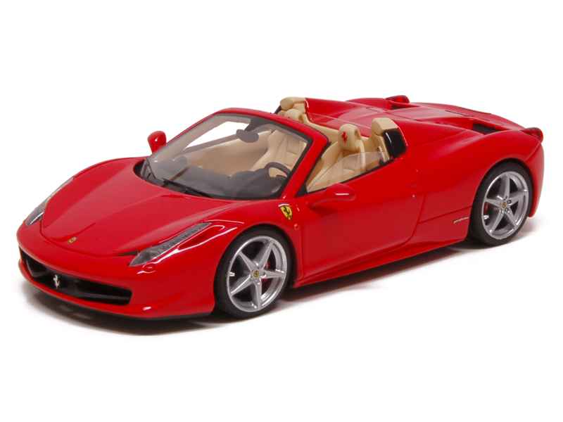 Miniature Ferrari 458 Spider 2011 – Hachette 1/24 – N°14 – Collection Les Grandes Ferrari – Avec Fascicule