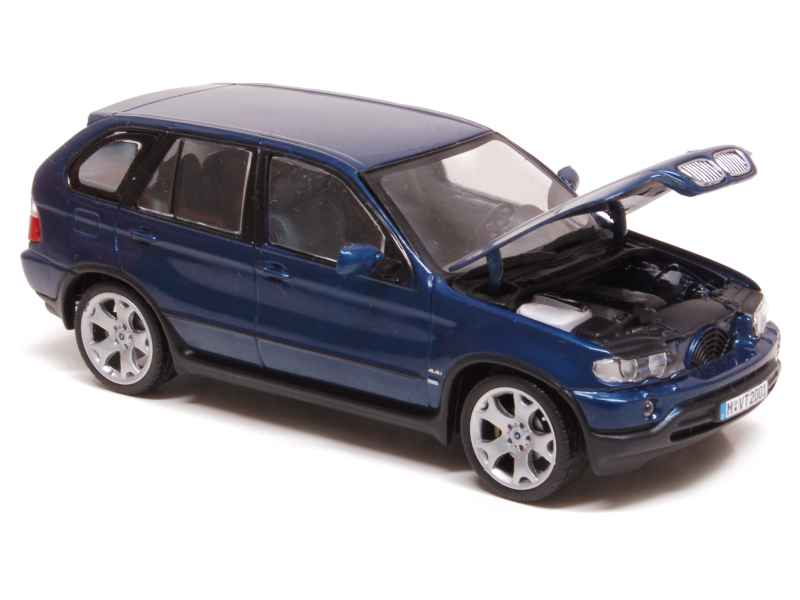 Miniature BMW X5 2000 échelle 1/43 - Minichamps - Gris Métal - Boîte D'origine