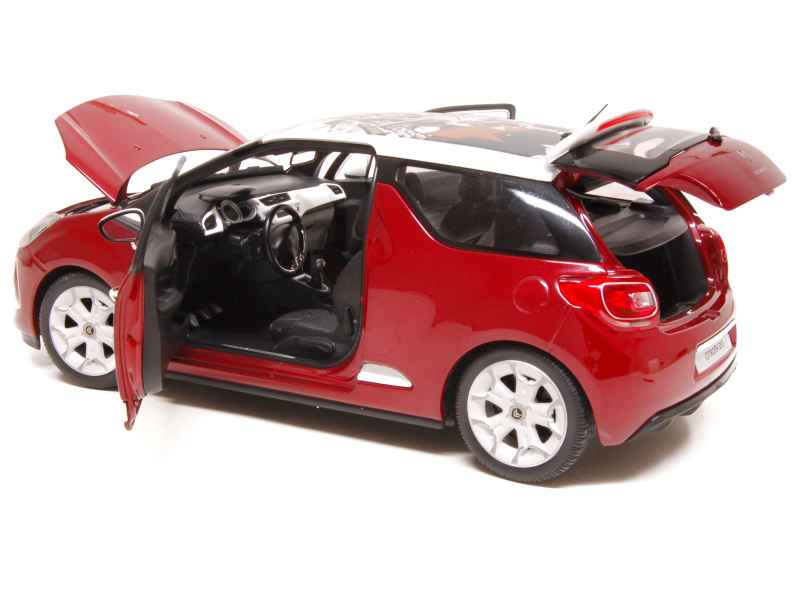 Miniature Citroën DS3 Norev 1/18 - Rouge - Modèle De Collection