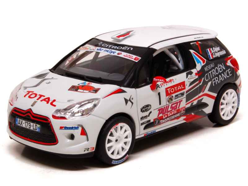 Miniature Norev 1/43 - Citroën DS3 R3 Ogier Rallye Du Var 2010, Neuve