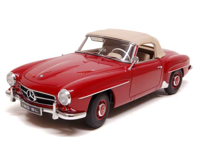 VOITURE MERCEDES 190 SL CABRIOLET Blanc RIO 1:43