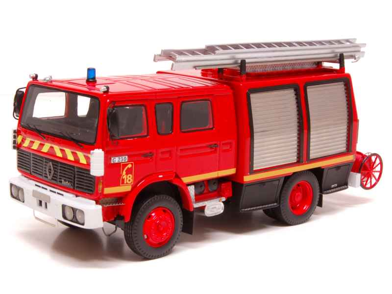 Saviem SM7 Sides FPT Pompiers Miniature Alerte 1/43 - Neuve