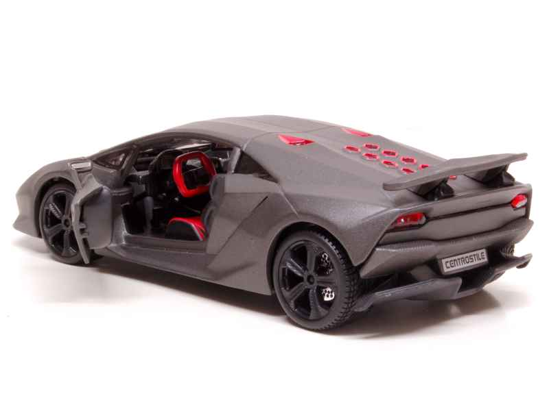 Bburago 1:24 Lamborghini Sesto Elemento gris métallique 18-21061 modèle voiture 18-21061 4893993210619