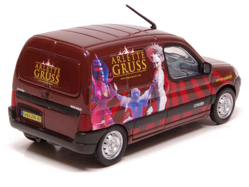 Modèle Réduit ELIGOR Renault Master Cirque Arlette Gruss - Échelle 1/43, Couleur Bordeaux, Métal Et Plastique